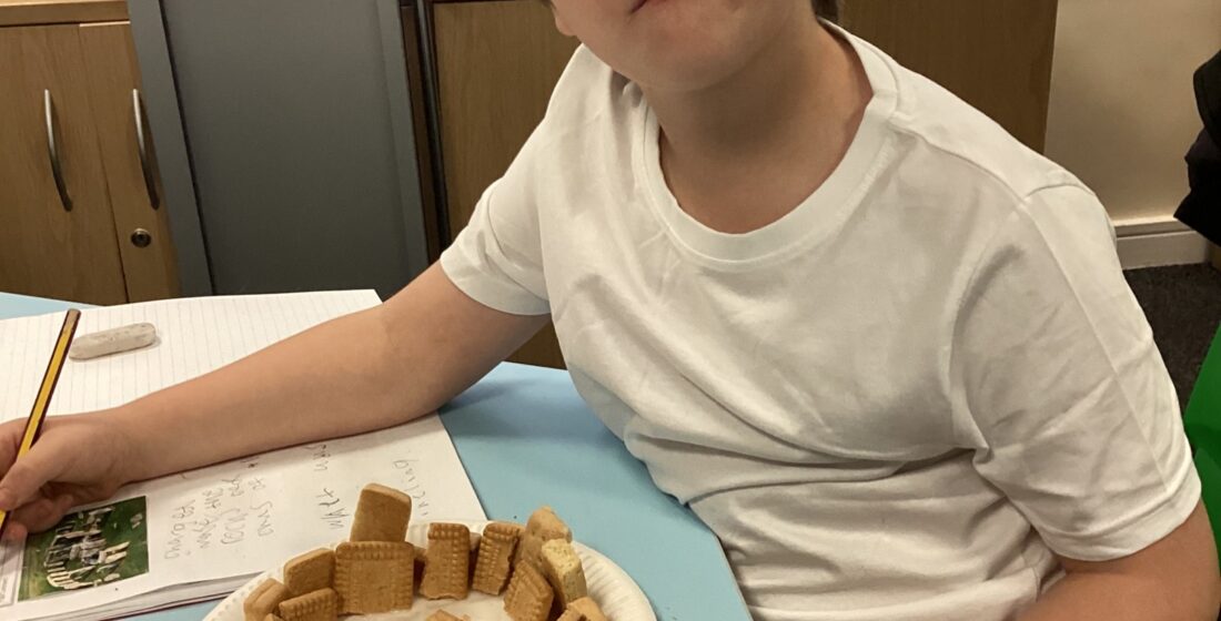 Cedar Class build their own biscuit Stonehenge at The Rowan School, bringing prehistoric monuments to life through creative learning.