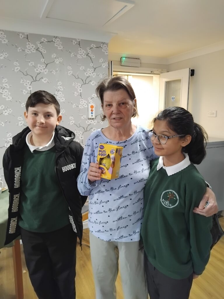 Rowan School learners supporting their local community through a meaningful Easter visit