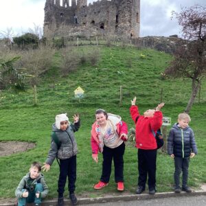 Maple Class exploring and learning during a school trip to Dudley Zoo