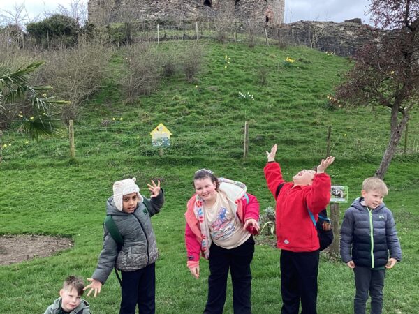 Maple Class exploring and learning during a school trip to Dudley Zoo