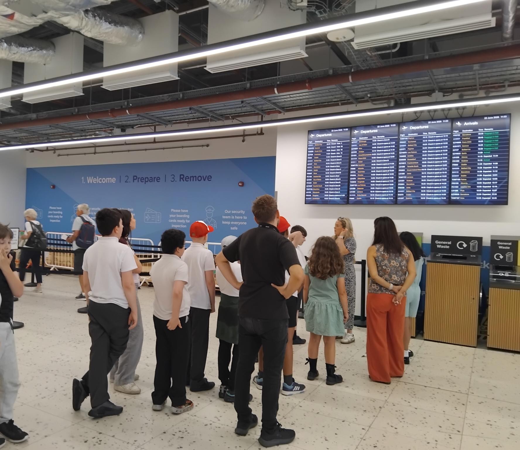 Learners explored sustainability, aviation and global environmental impacts during an engaging visit to Birmingham Airport, bringing classroom learning to life through hands-on experiences and meaningful discussions.
