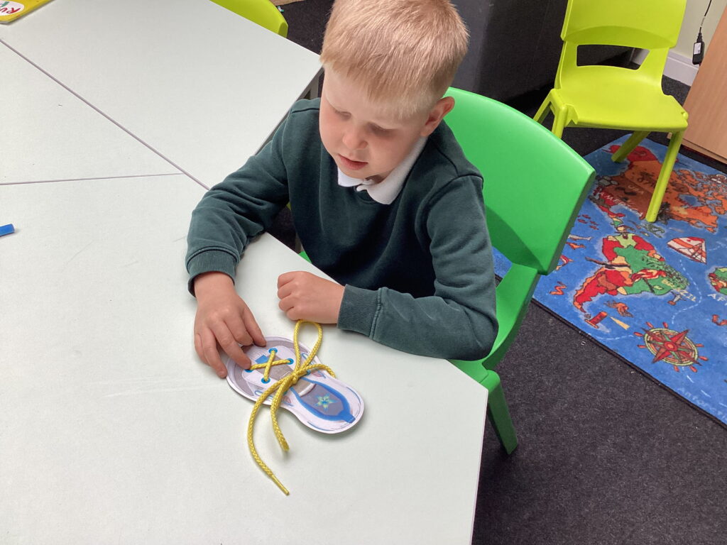 Learners at The Rowan School build confidence and resilience as Maple Class masters the important life skill of tying shoelaces independently.