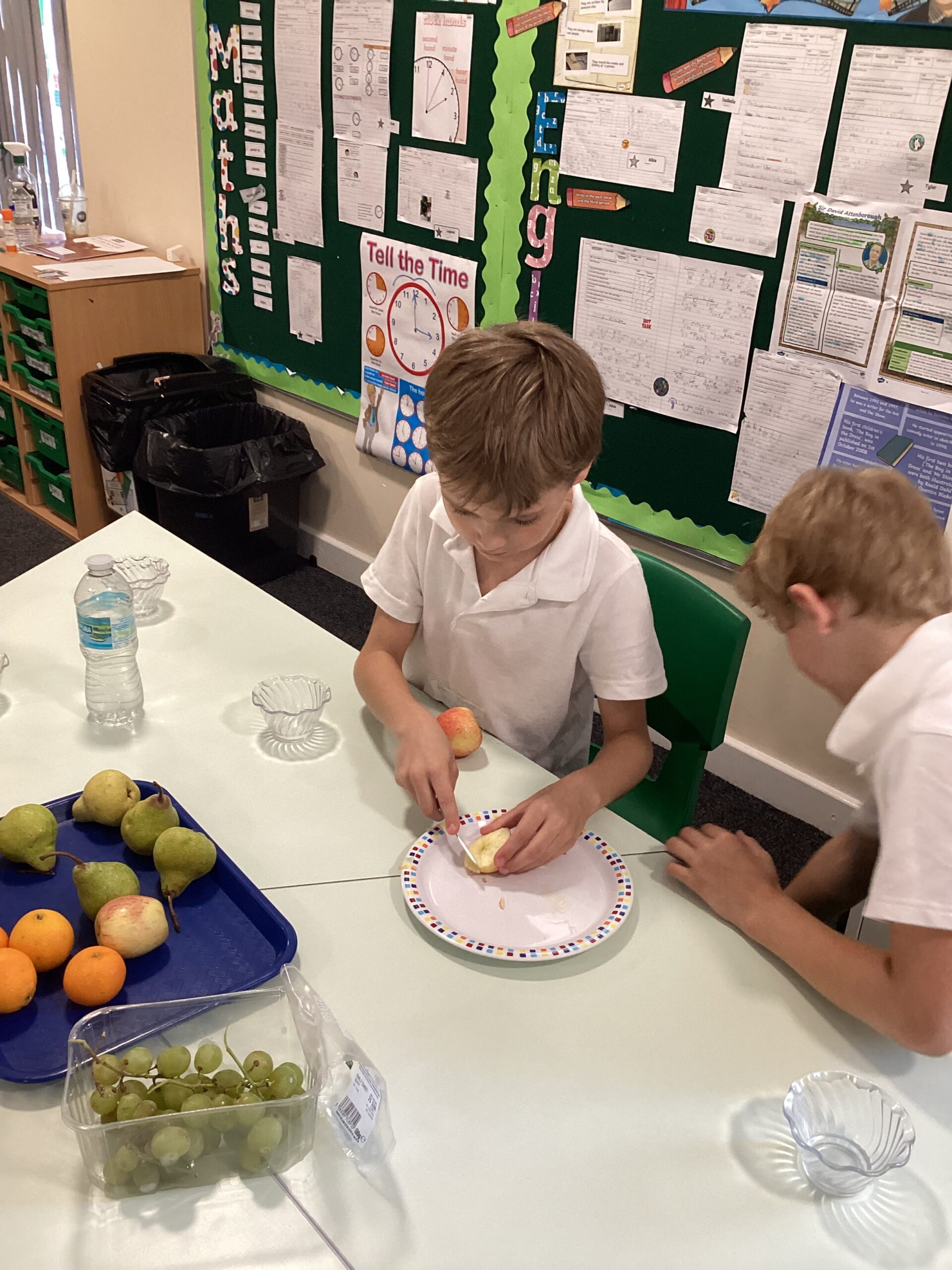 Elm Class enjoys a refreshing fruit salad after learning valuable life skills through practical cooking and healthy eating activities at The Rowan School.