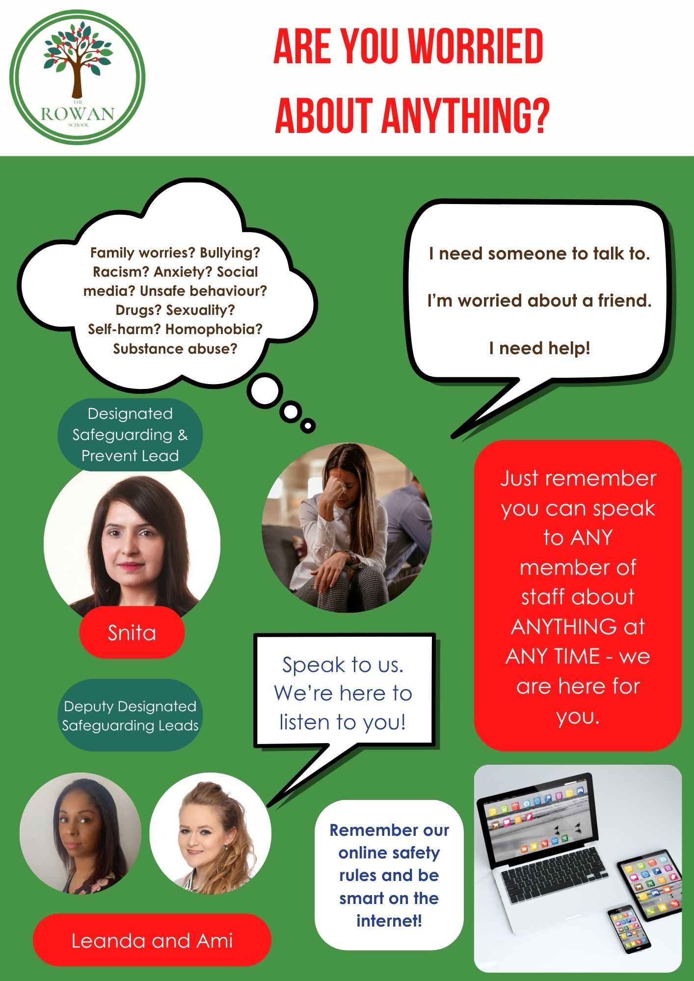 Rowan School Learner Friendly Safeguarding Poster 010926